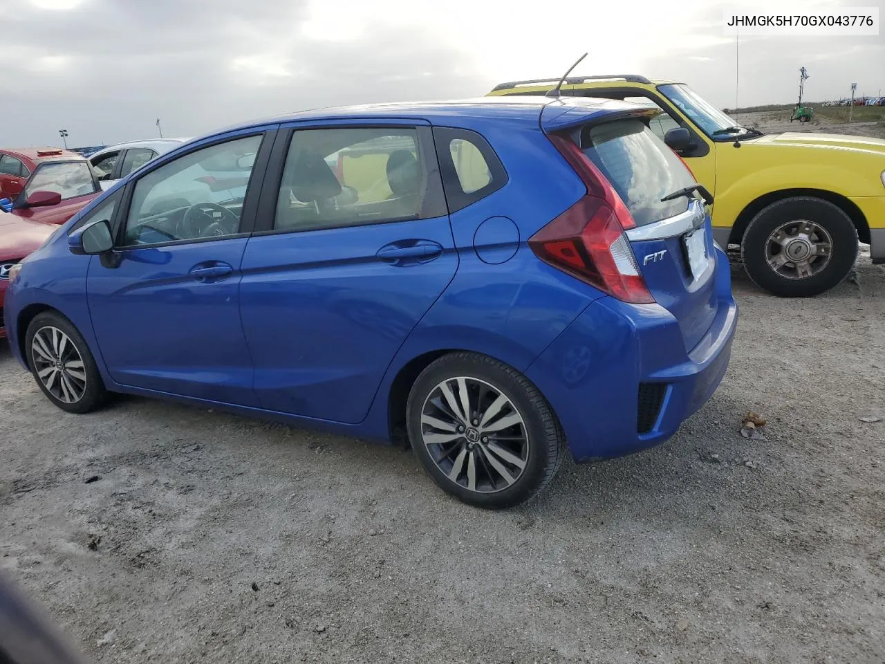 2016 Honda Fit Ex VIN: JHMGK5H70GX043776 Lot: 75359104