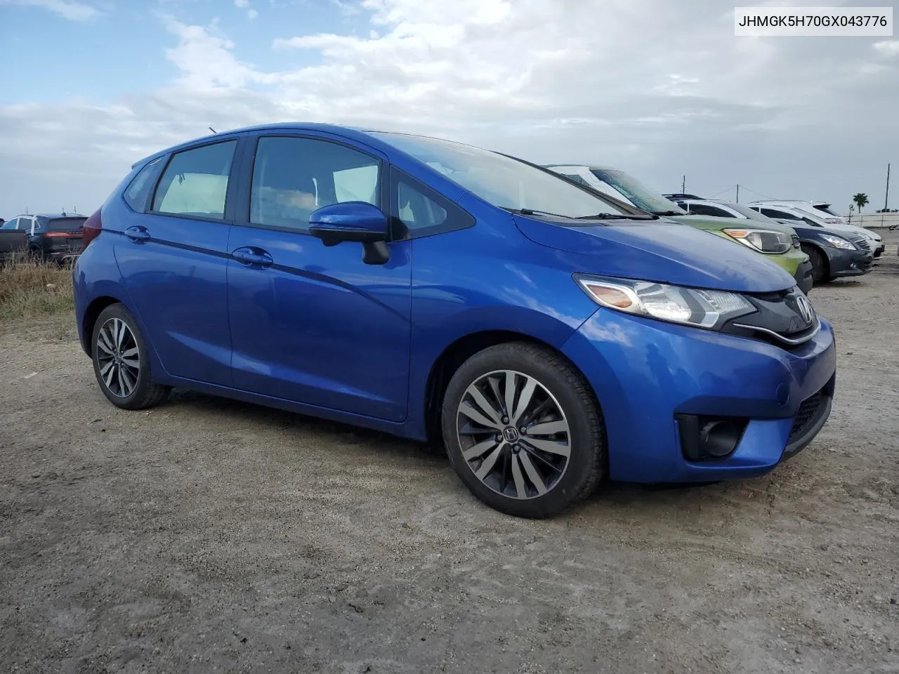 2016 Honda Fit Ex VIN: JHMGK5H70GX043776 Lot: 75359104