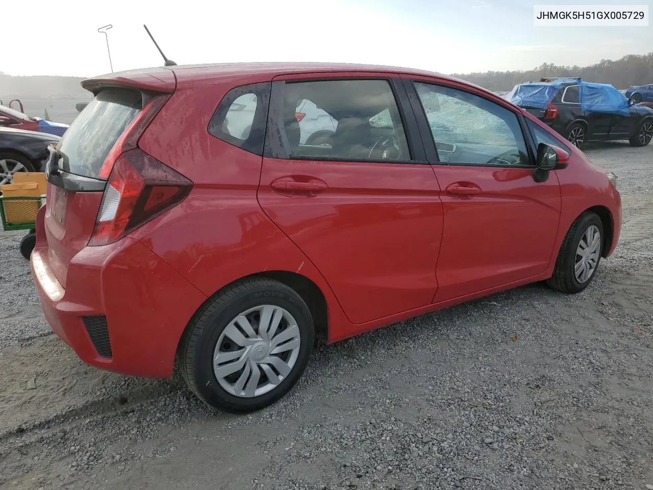 2016 Honda Fit Lx VIN: JHMGK5H51GX005729 Lot: 75775054