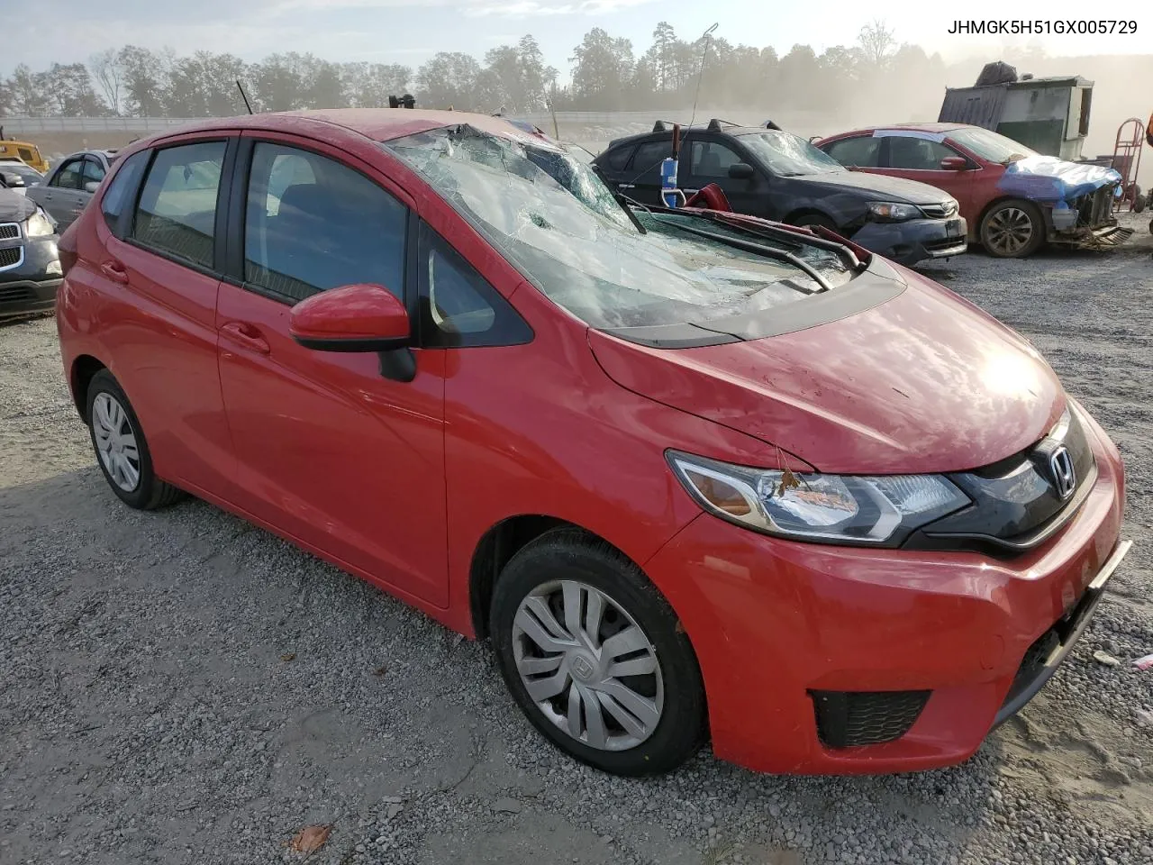 2016 Honda Fit Lx VIN: JHMGK5H51GX005729 Lot: 75775054