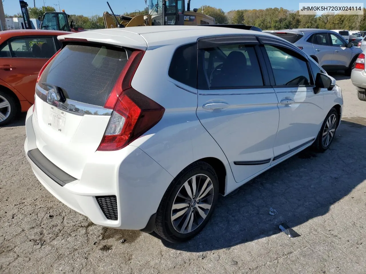 2016 Honda Fit Ex VIN: JHMGK5H72GX024114 Lot: 75855634