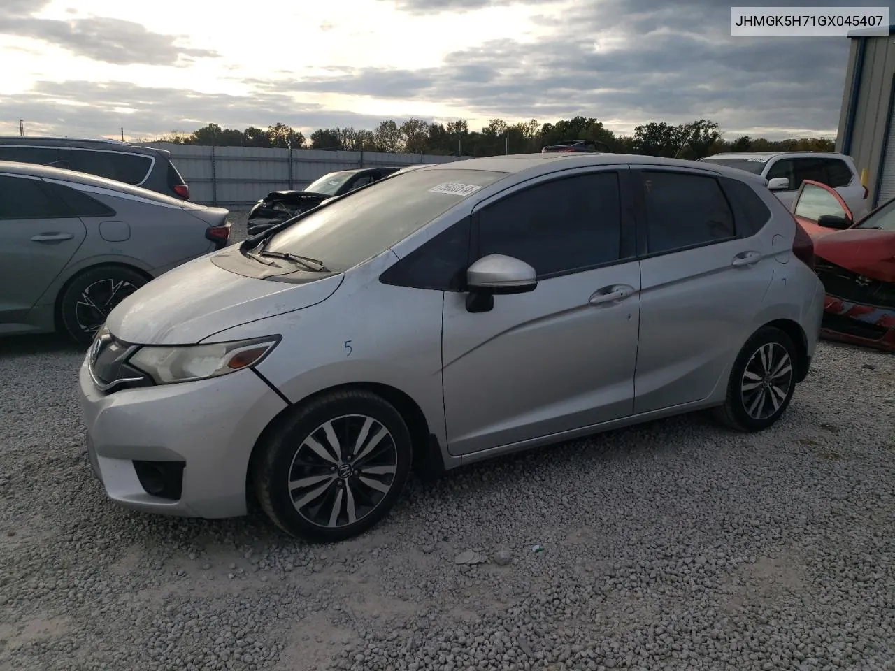 2016 Honda Fit Ex VIN: JHMGK5H71GX045407 Lot: 75920514