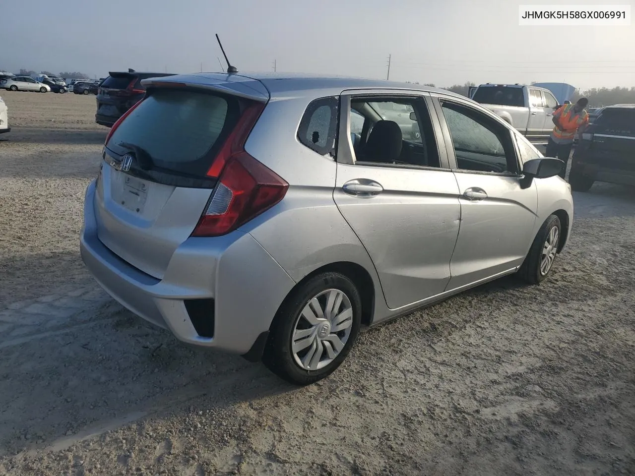 2016 Honda Fit Lx VIN: JHMGK5H58GX006991 Lot: 76008924