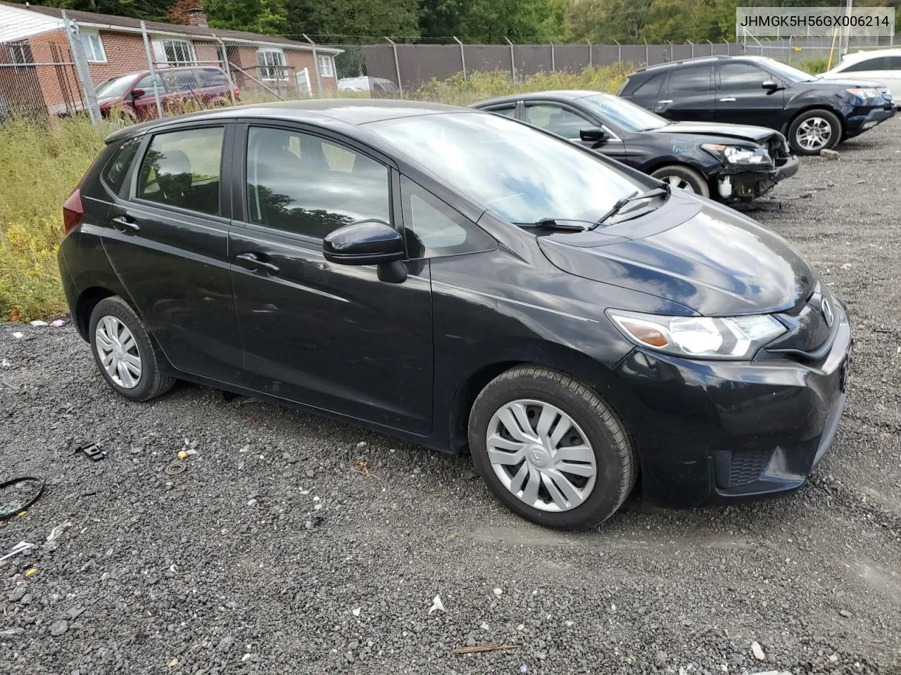 2016 Honda Fit Lx VIN: JHMGK5H56GX006214 Lot: 76111654