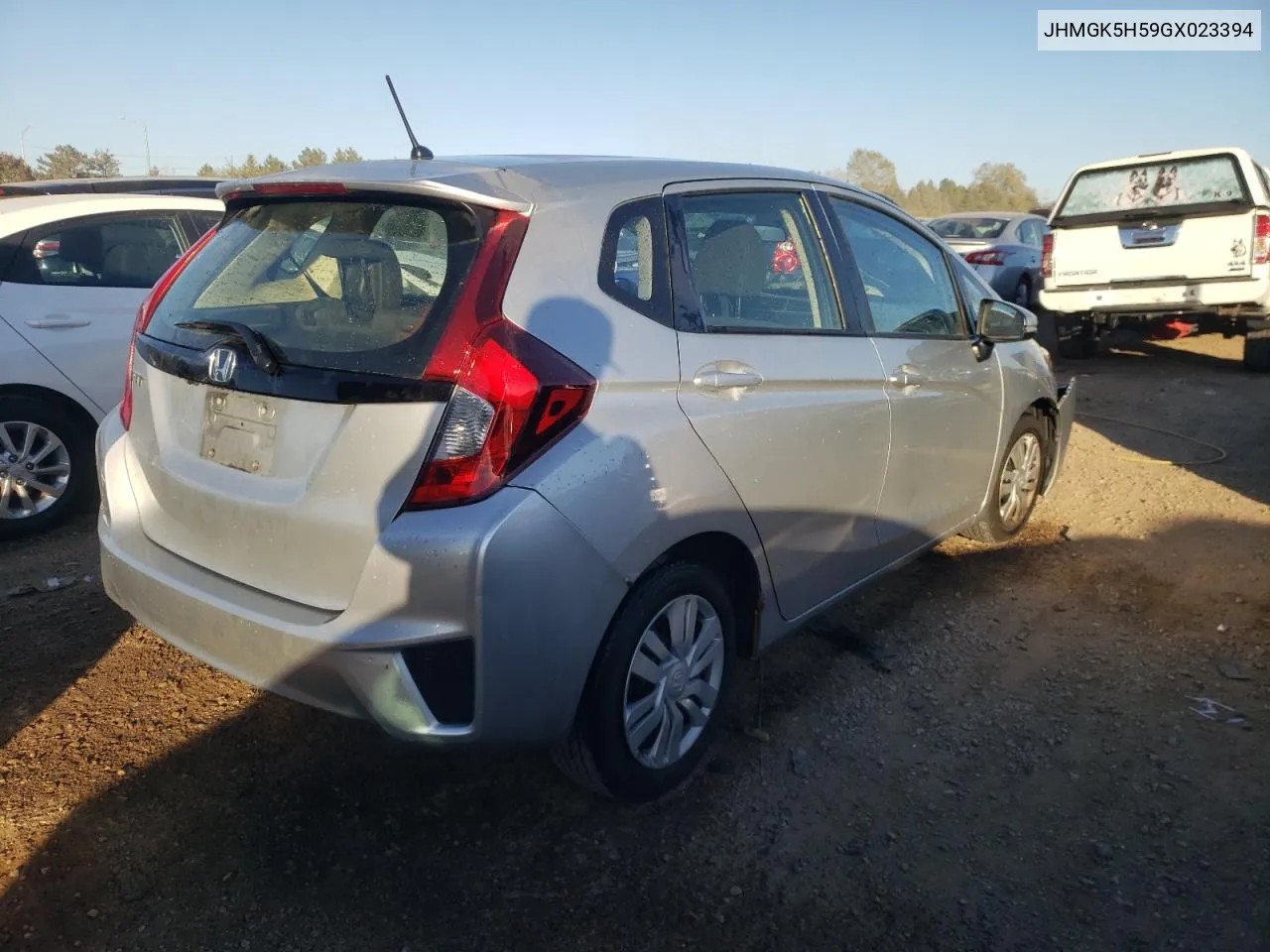 2016 Honda Fit Lx VIN: JHMGK5H59GX023394 Lot: 76125234