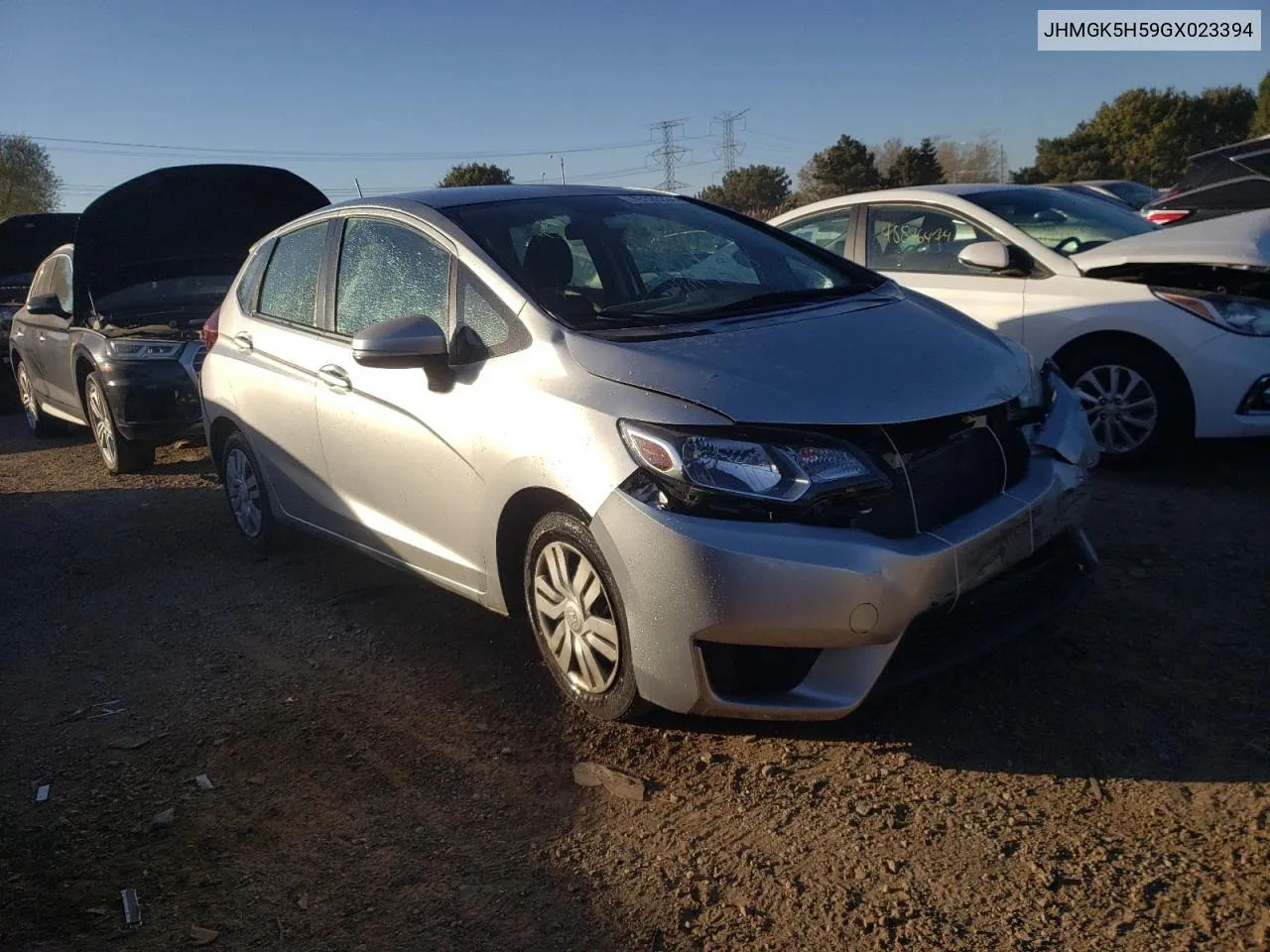 2016 Honda Fit Lx VIN: JHMGK5H59GX023394 Lot: 76125234