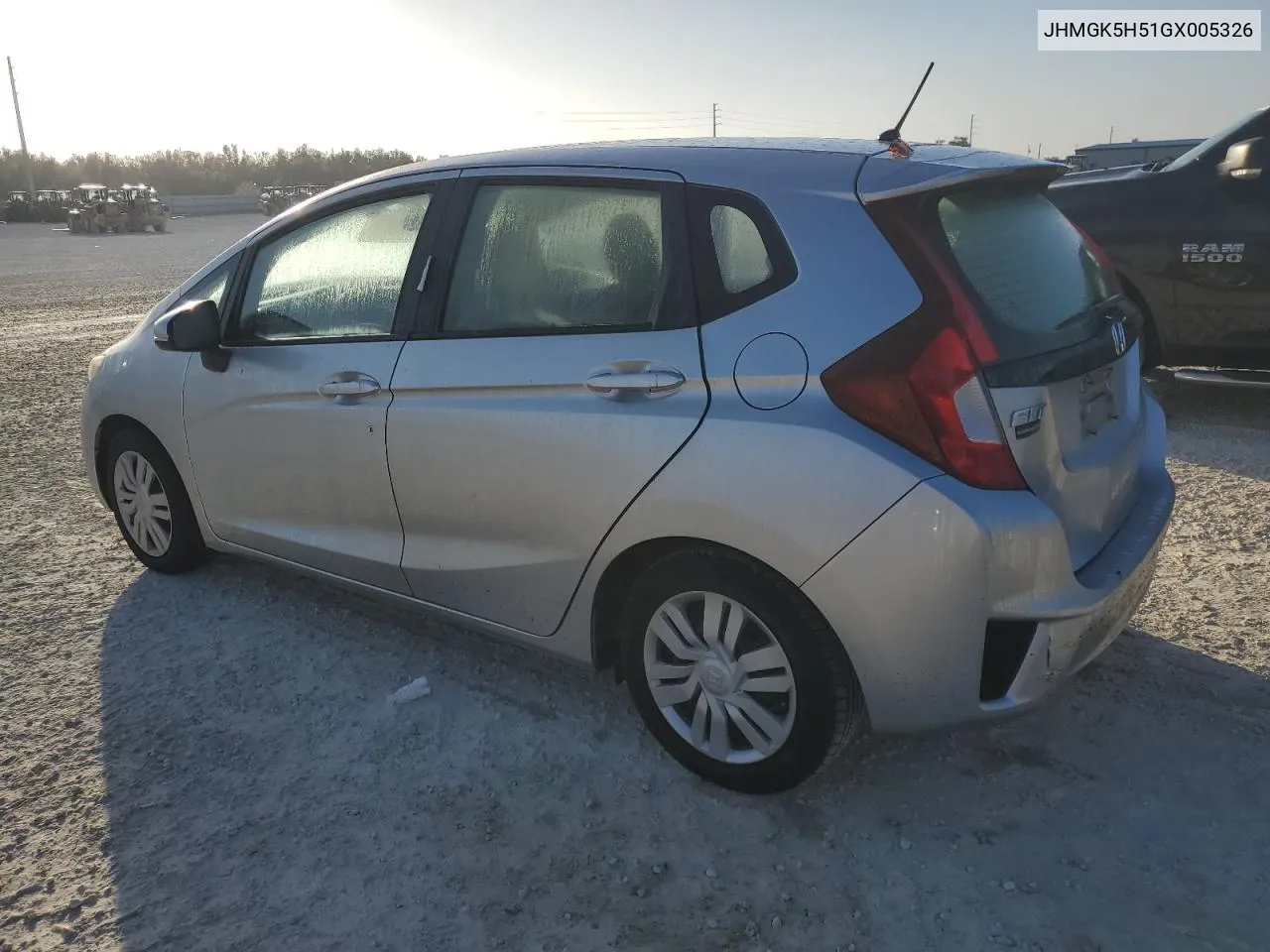 2016 Honda Fit Lx VIN: JHMGK5H51GX005326 Lot: 76173864