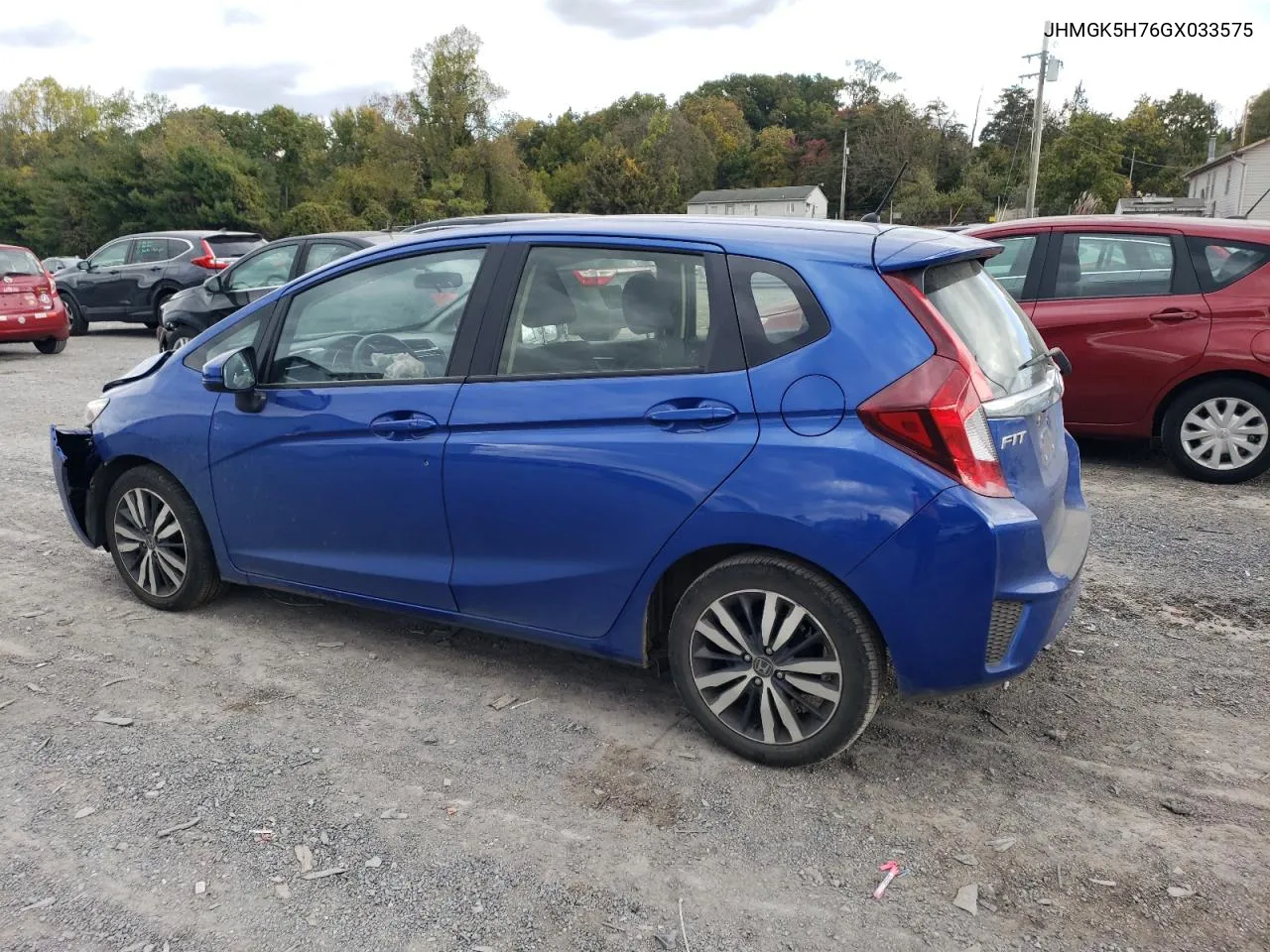 2016 Honda Fit Ex VIN: JHMGK5H76GX033575 Lot: 76300224