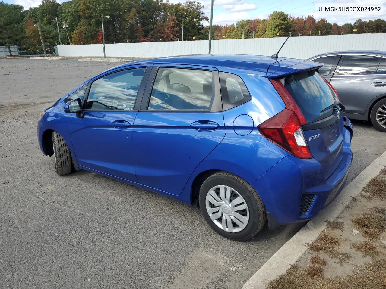 2016 Honda Fit Lx VIN: JHMGK5H50GX024952 Lot: 76303924