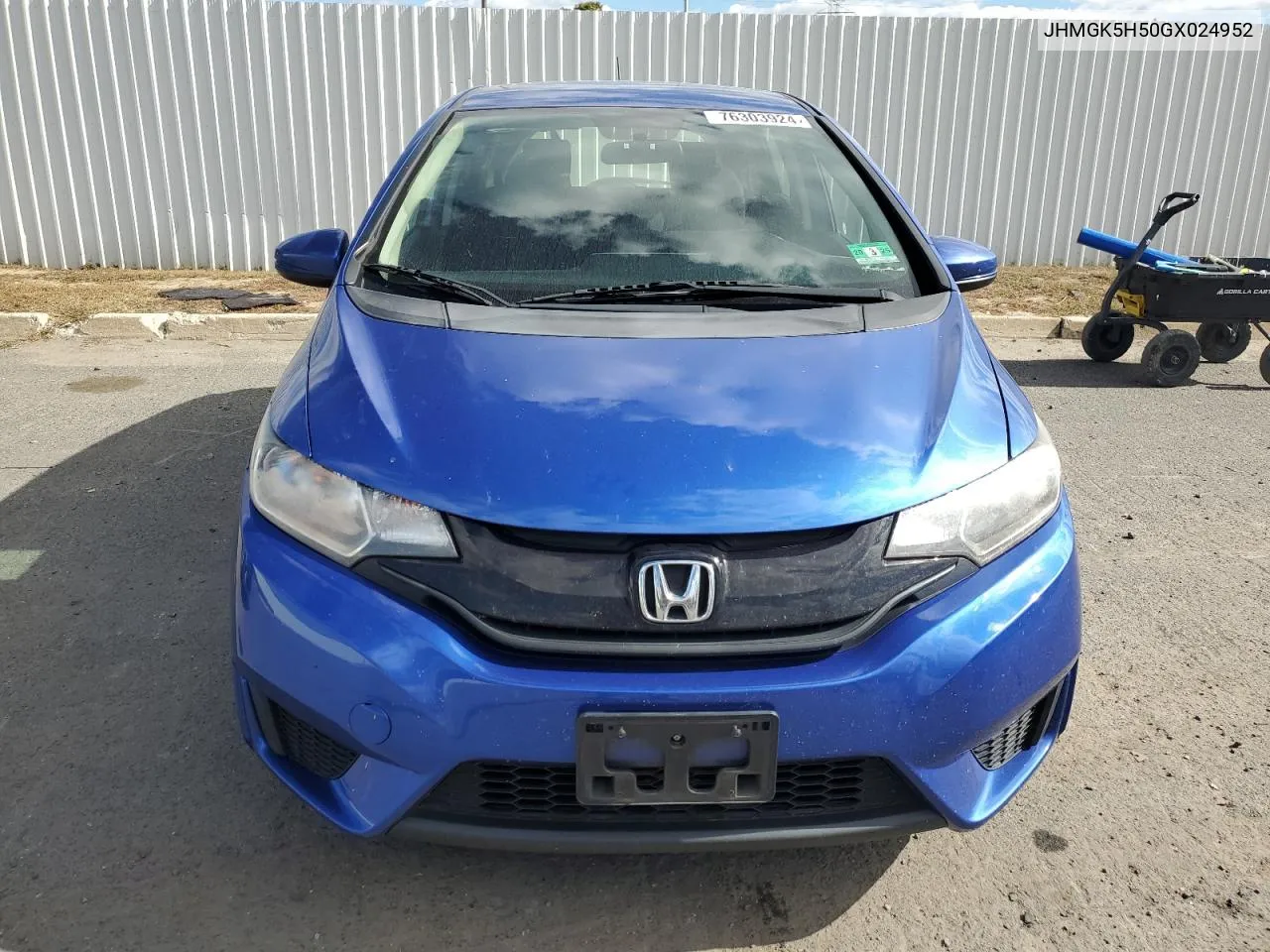 2016 Honda Fit Lx VIN: JHMGK5H50GX024952 Lot: 76303924