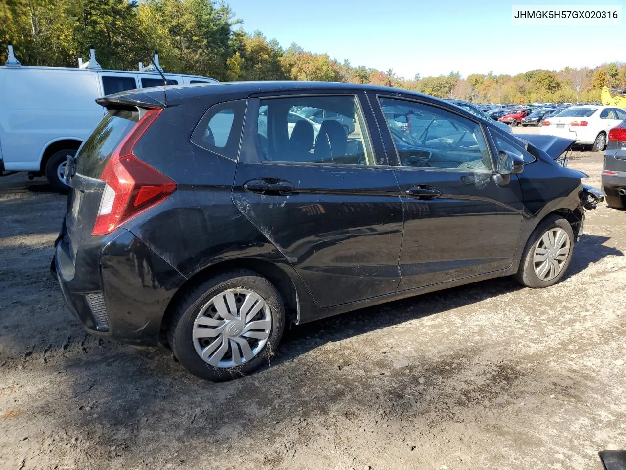 2016 Honda Fit Lx VIN: JHMGK5H57GX020316 Lot: 76378834