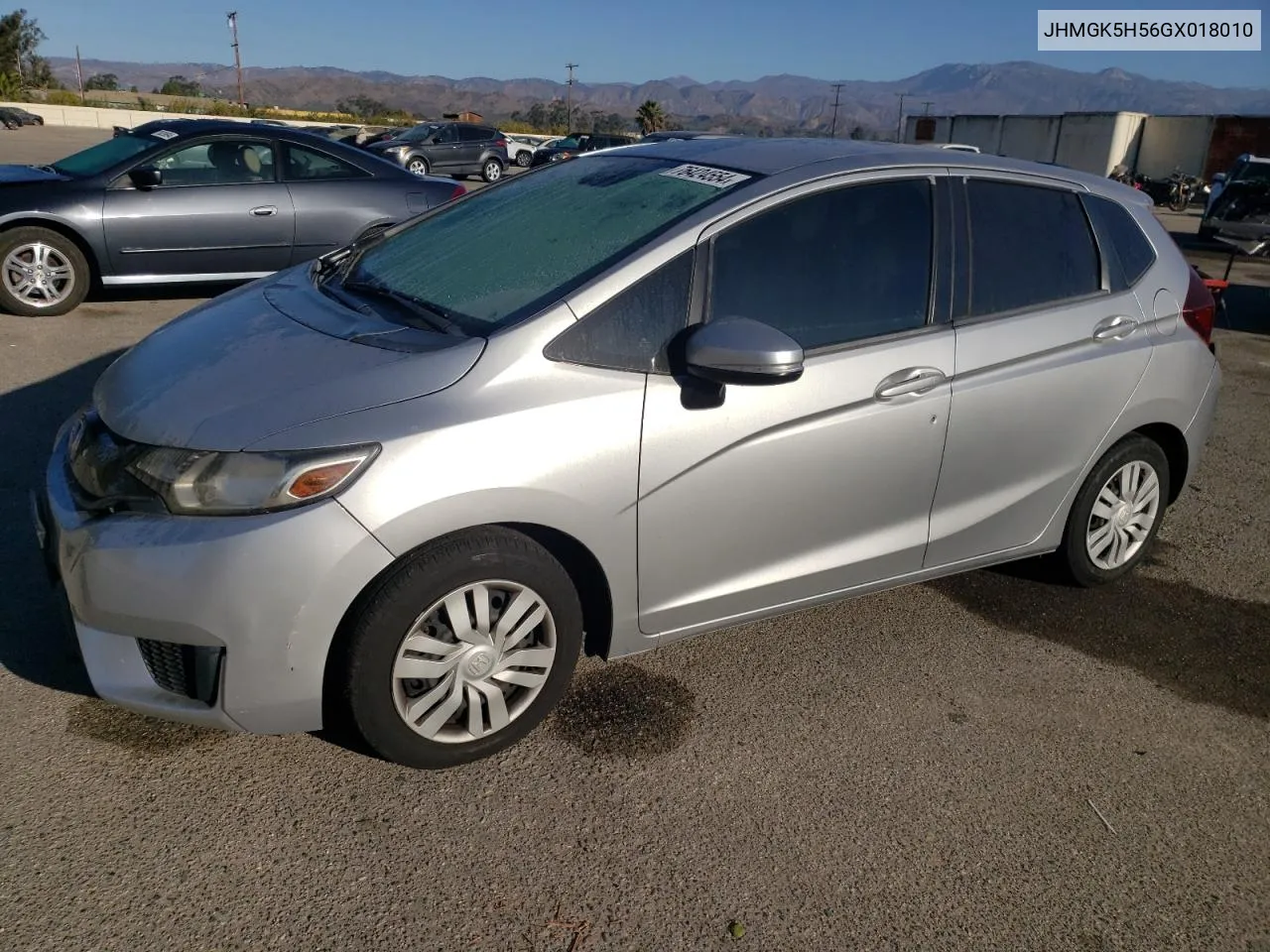 2016 Honda Fit Lx VIN: JHMGK5H56GX018010 Lot: 76424554