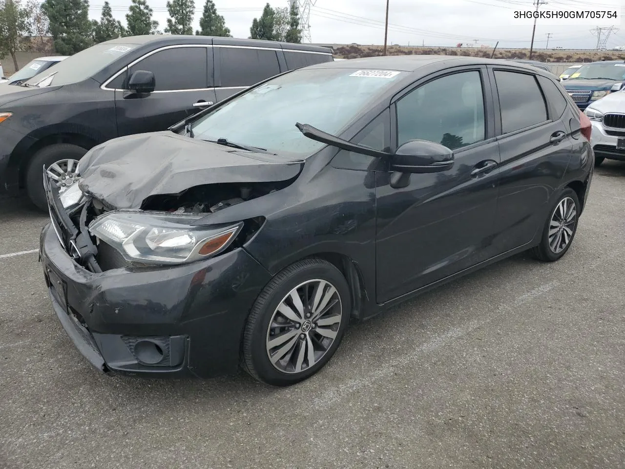 2016 Honda Fit Ex VIN: 3HGGK5H90GM705754 Lot: 76627204