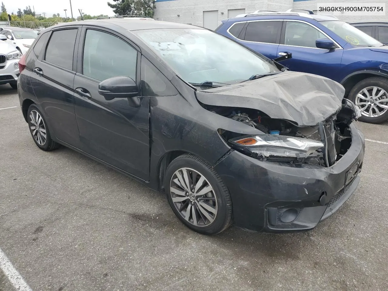 2016 Honda Fit Ex VIN: 3HGGK5H90GM705754 Lot: 76627204