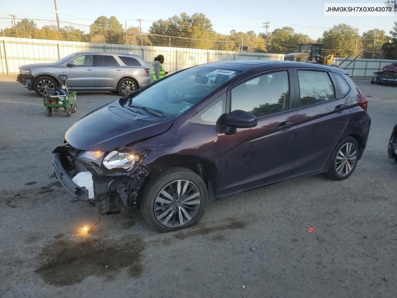 2016 Honda Fit Ex VIN: JHMGK5H7XGX043073 Lot: 76944444