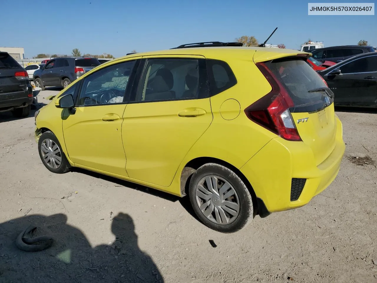 JHMGK5H57GX026407 2016 Honda Fit Lx