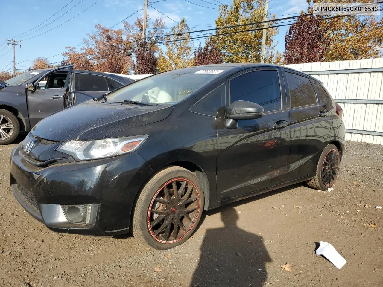 2016 Honda Fit Lx VIN: JHMGK5H59GX016543 Lot: 77385834