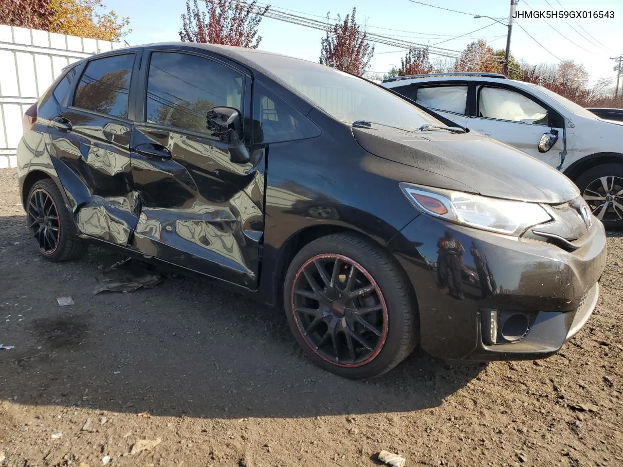 2016 Honda Fit Lx VIN: JHMGK5H59GX016543 Lot: 77385834