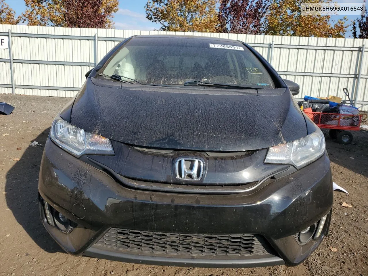 2016 Honda Fit Lx VIN: JHMGK5H59GX016543 Lot: 77385834