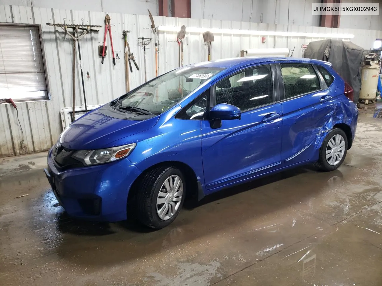 2016 Honda Fit Lx VIN: JHMGK5H5XGX002943 Lot: 77462694