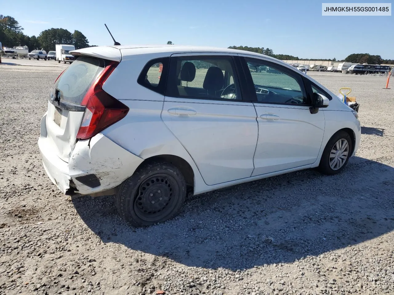 JHMGK5H55GS001485 2016 Honda Fit Lx