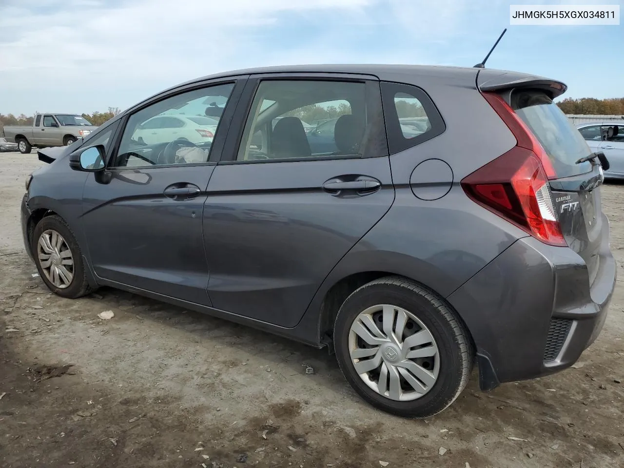 2016 Honda Fit Lx VIN: JHMGK5H5XGX034811 Lot: 78152444