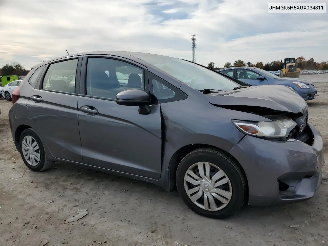 2016 Honda Fit Lx VIN: JHMGK5H5XGX034811 Lot: 78152444