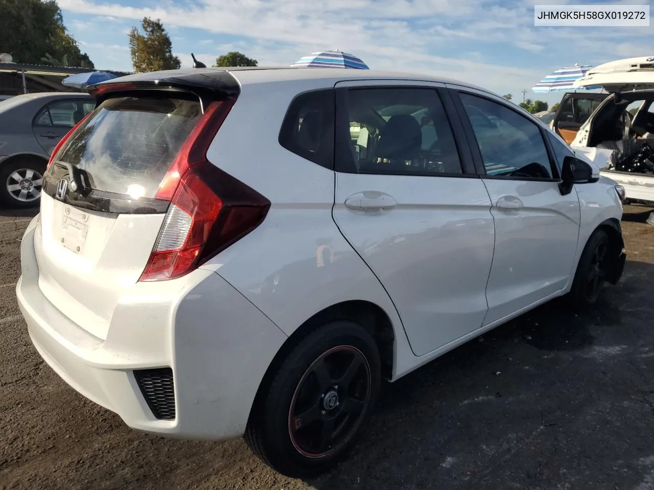 2016 Honda Fit Lx VIN: JHMGK5H58GX019272 Lot: 78305694