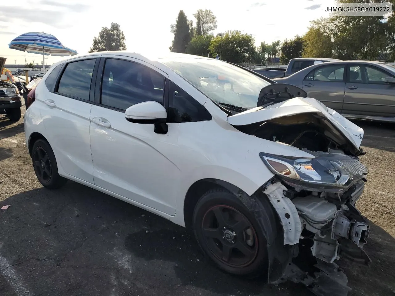 2016 Honda Fit Lx VIN: JHMGK5H58GX019272 Lot: 78305694