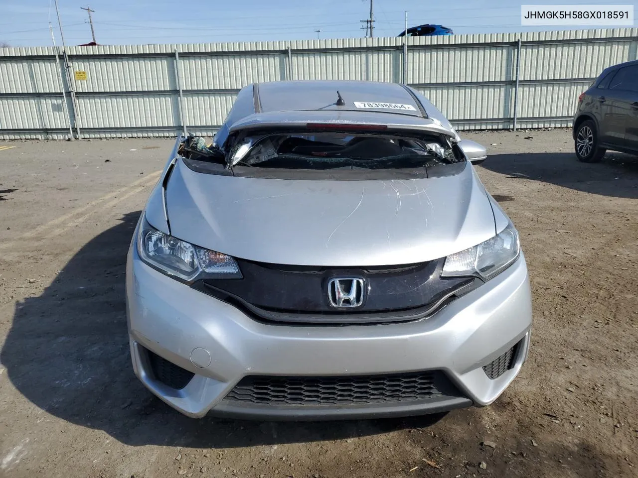 2016 Honda Fit Lx VIN: JHMGK5H58GX018591 Lot: 78398664