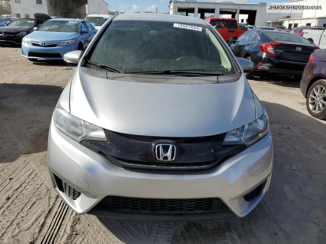 2016 Honda Fit Lx VIN: JHMGK5H52GS004585 Lot: 78587654