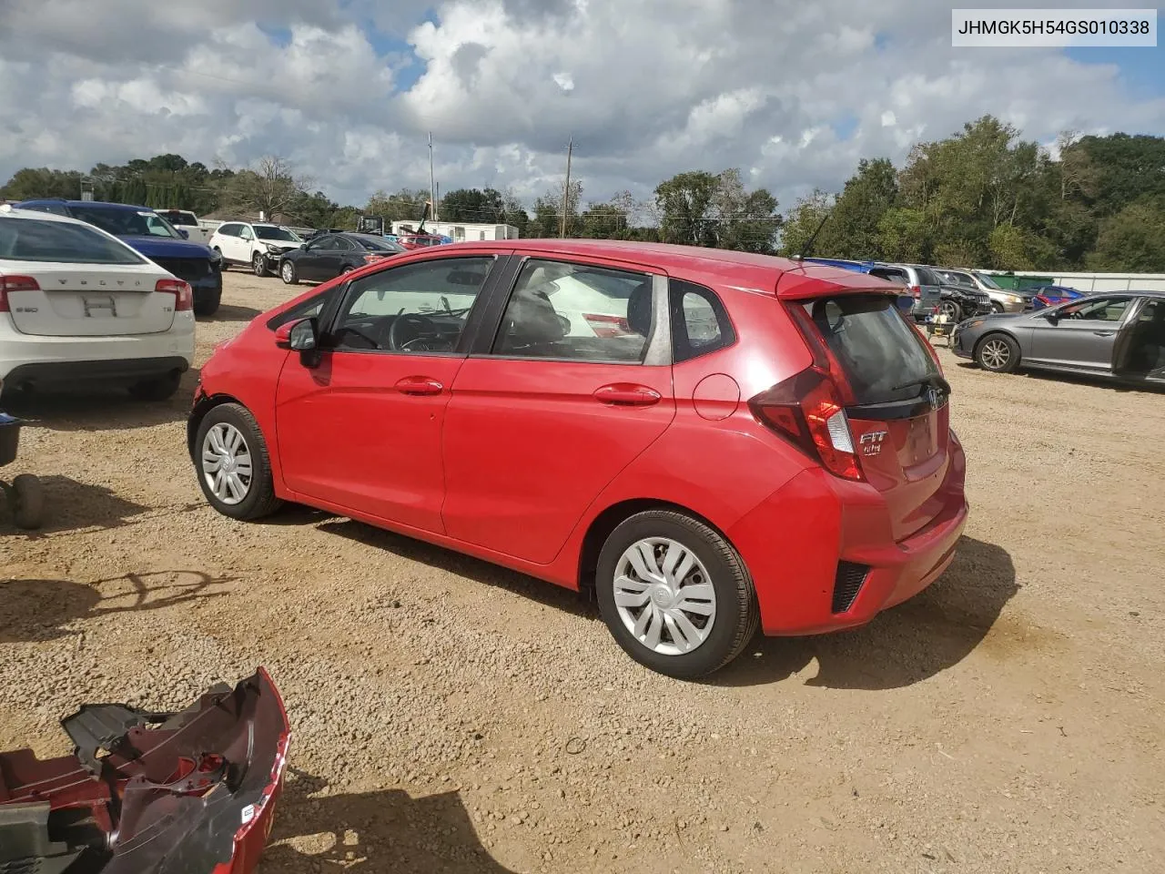 2016 Honda Fit Lx VIN: JHMGK5H54GS010338 Lot: 78629744