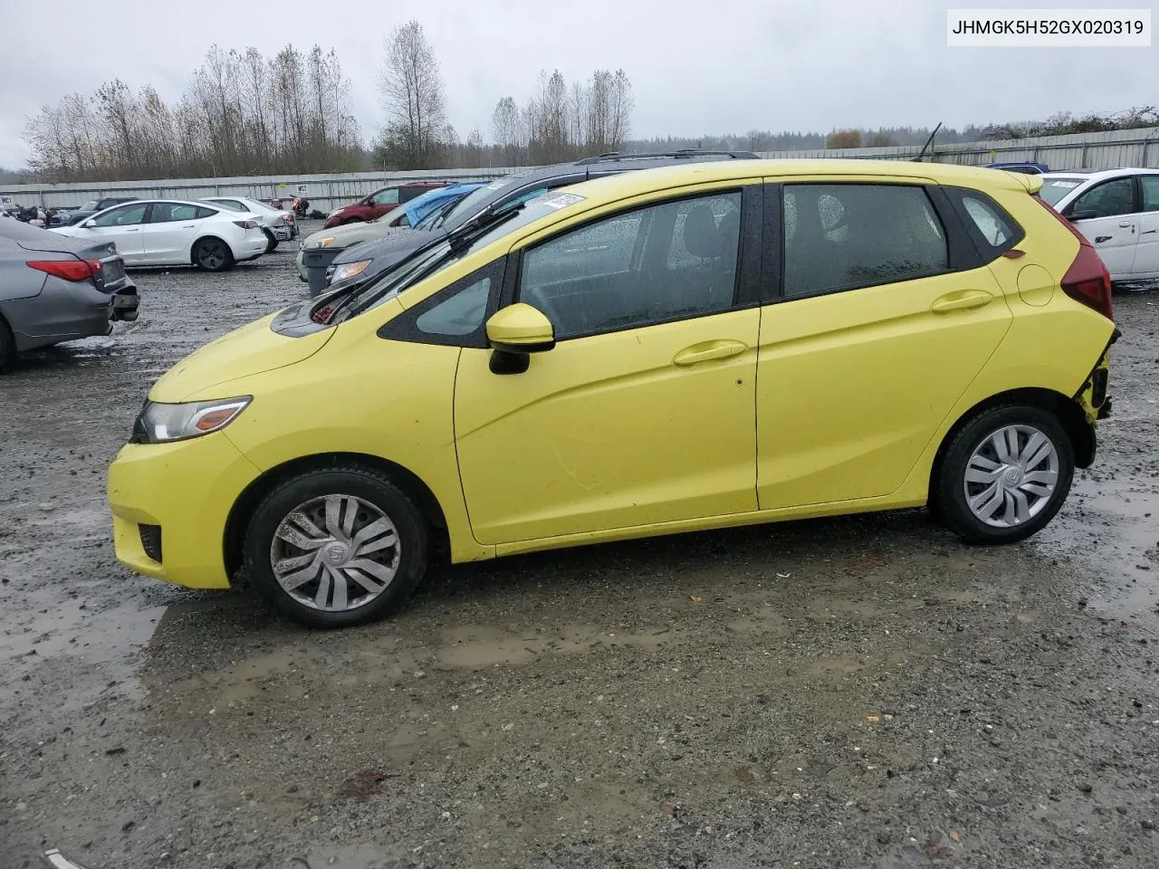 2016 Honda Fit Lx VIN: JHMGK5H52GX020319 Lot: 78907914