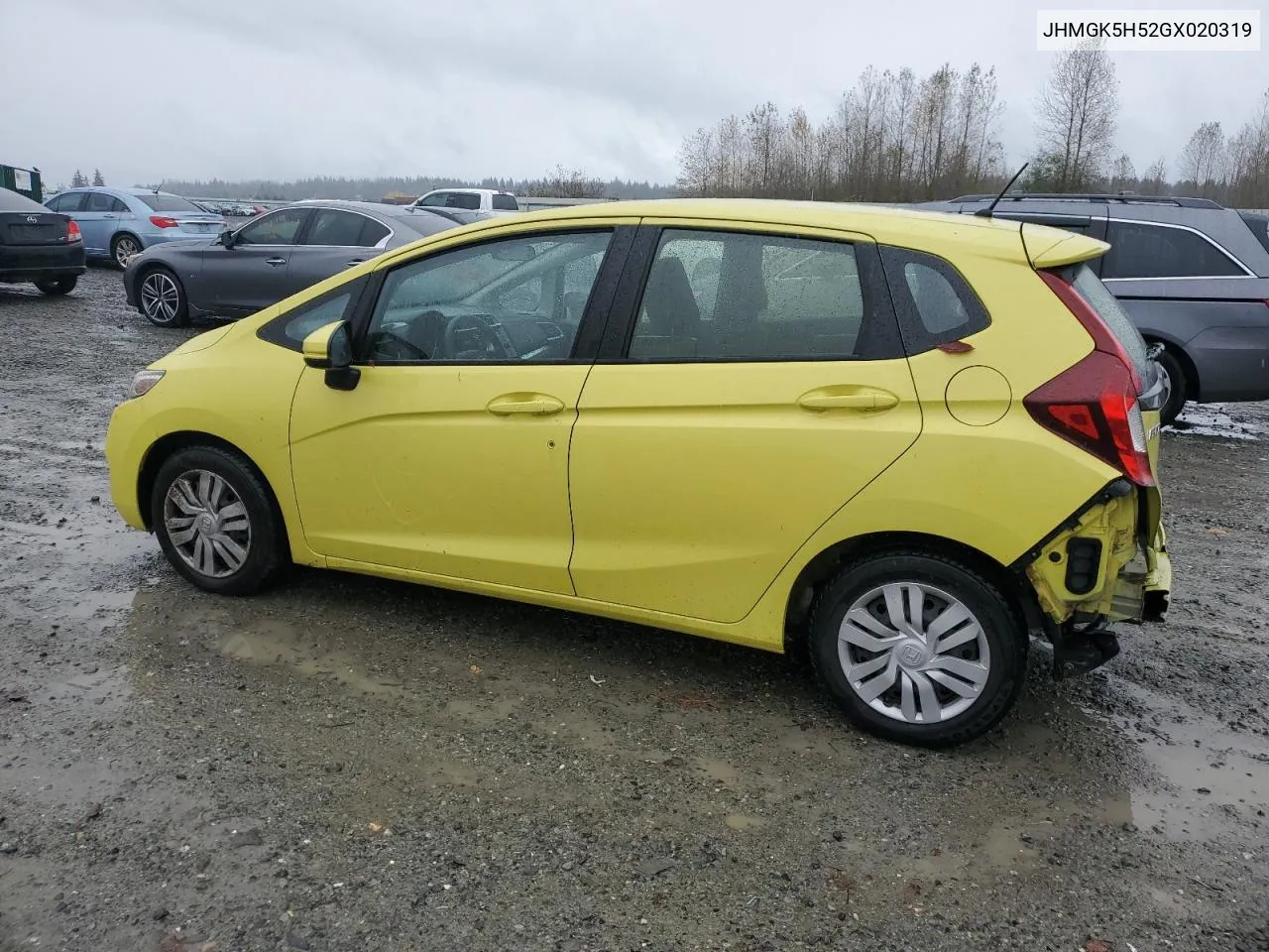 2016 Honda Fit Lx VIN: JHMGK5H52GX020319 Lot: 78907914