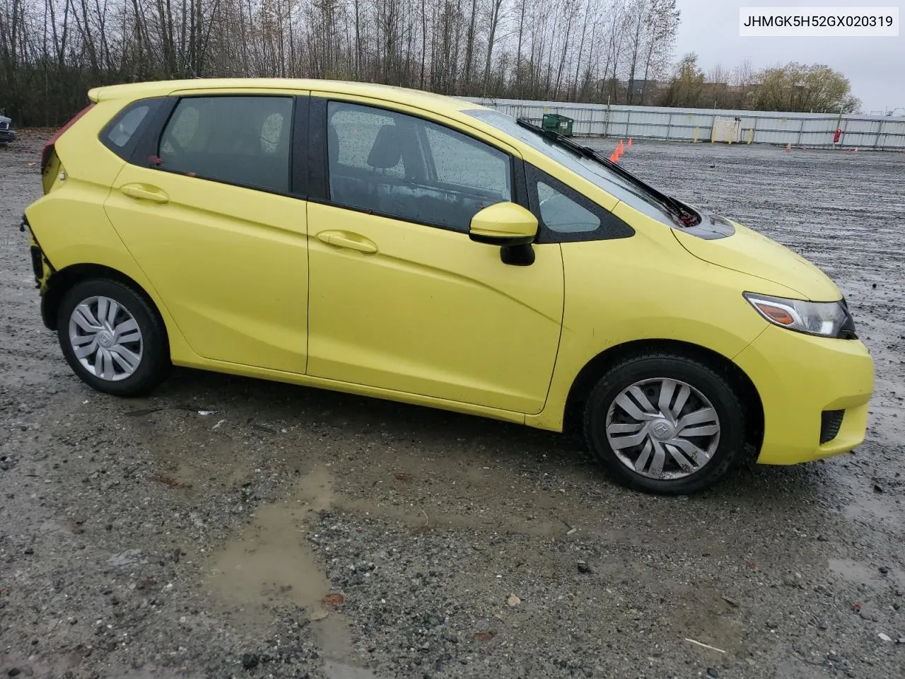 2016 Honda Fit Lx VIN: JHMGK5H52GX020319 Lot: 78907914