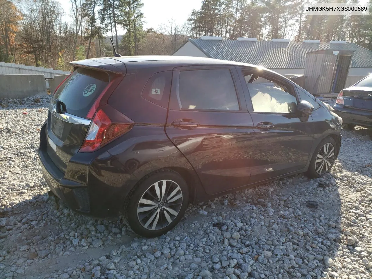 2016 Honda Fit Ex VIN: JHMGK5H7XGS000589 Lot: 78940684