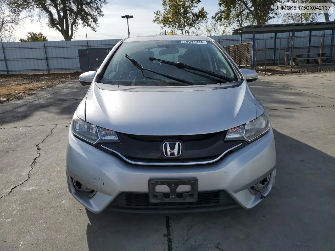 2016 Honda Fit Ex VIN: JHMGK5H75GX042137 Lot: 78941944