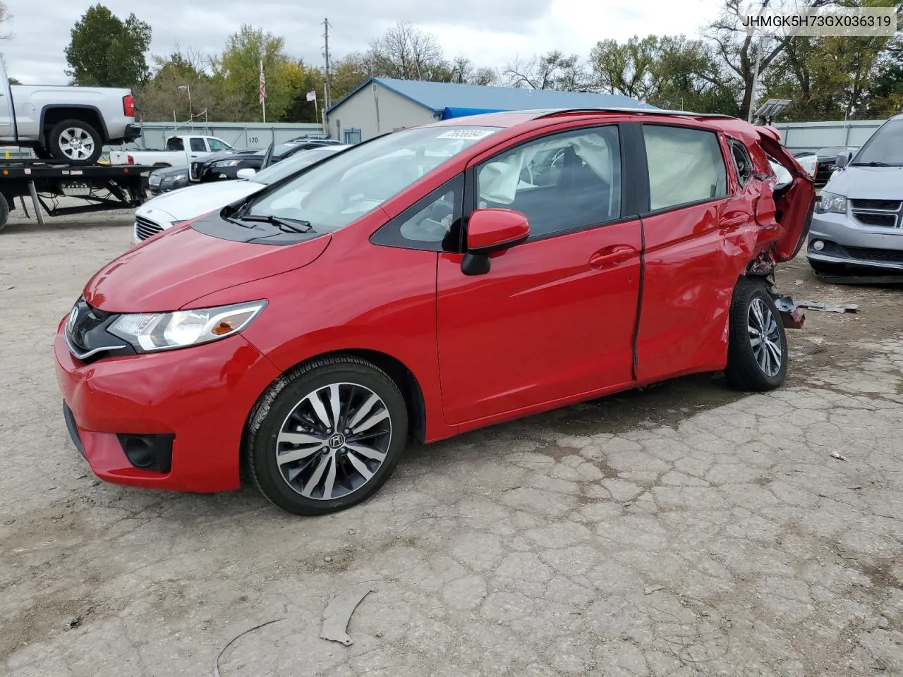 2016 Honda Fit Ex VIN: JHMGK5H73GX036319 Lot: 78956894