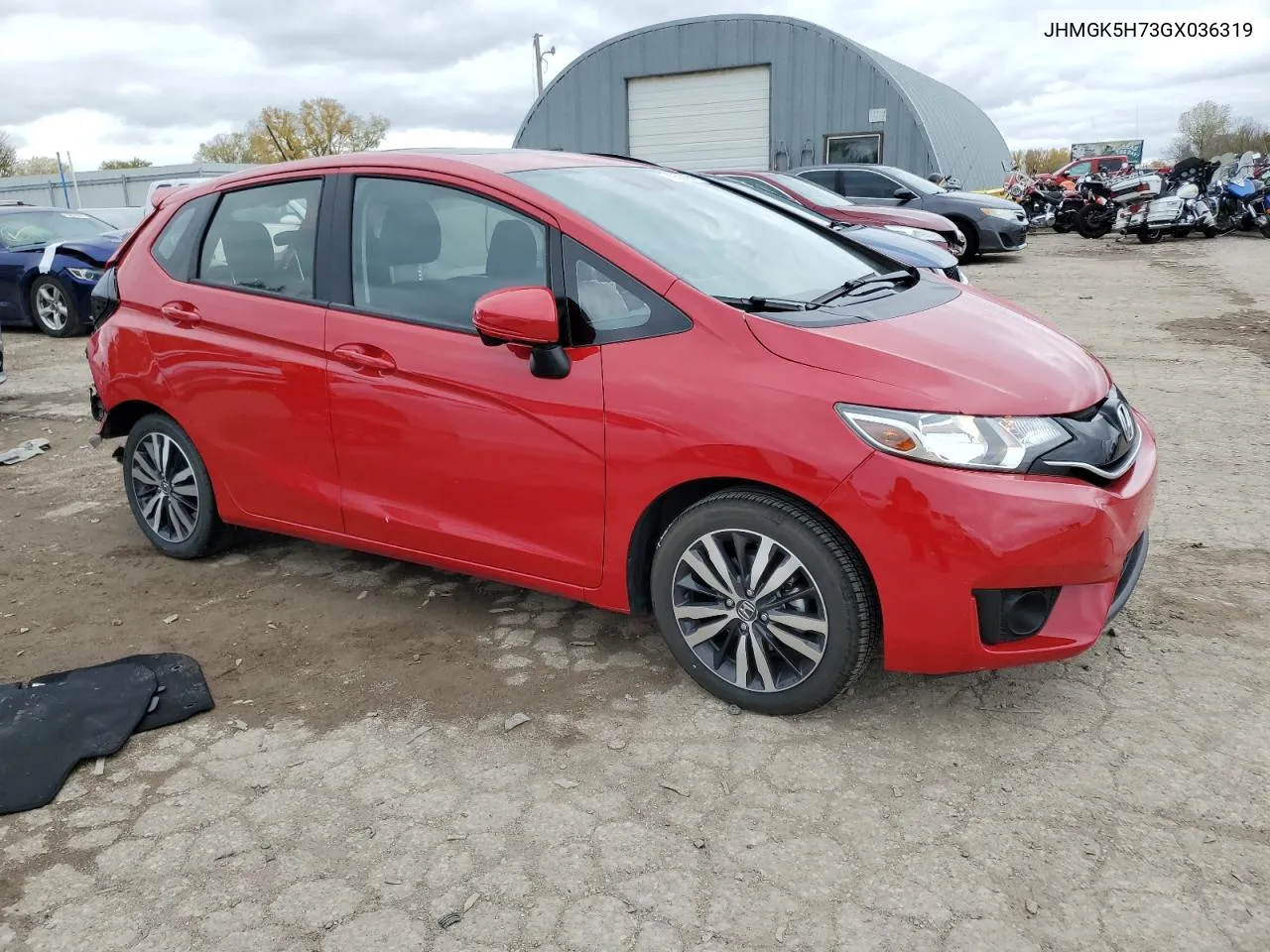 2016 Honda Fit Ex VIN: JHMGK5H73GX036319 Lot: 78956894