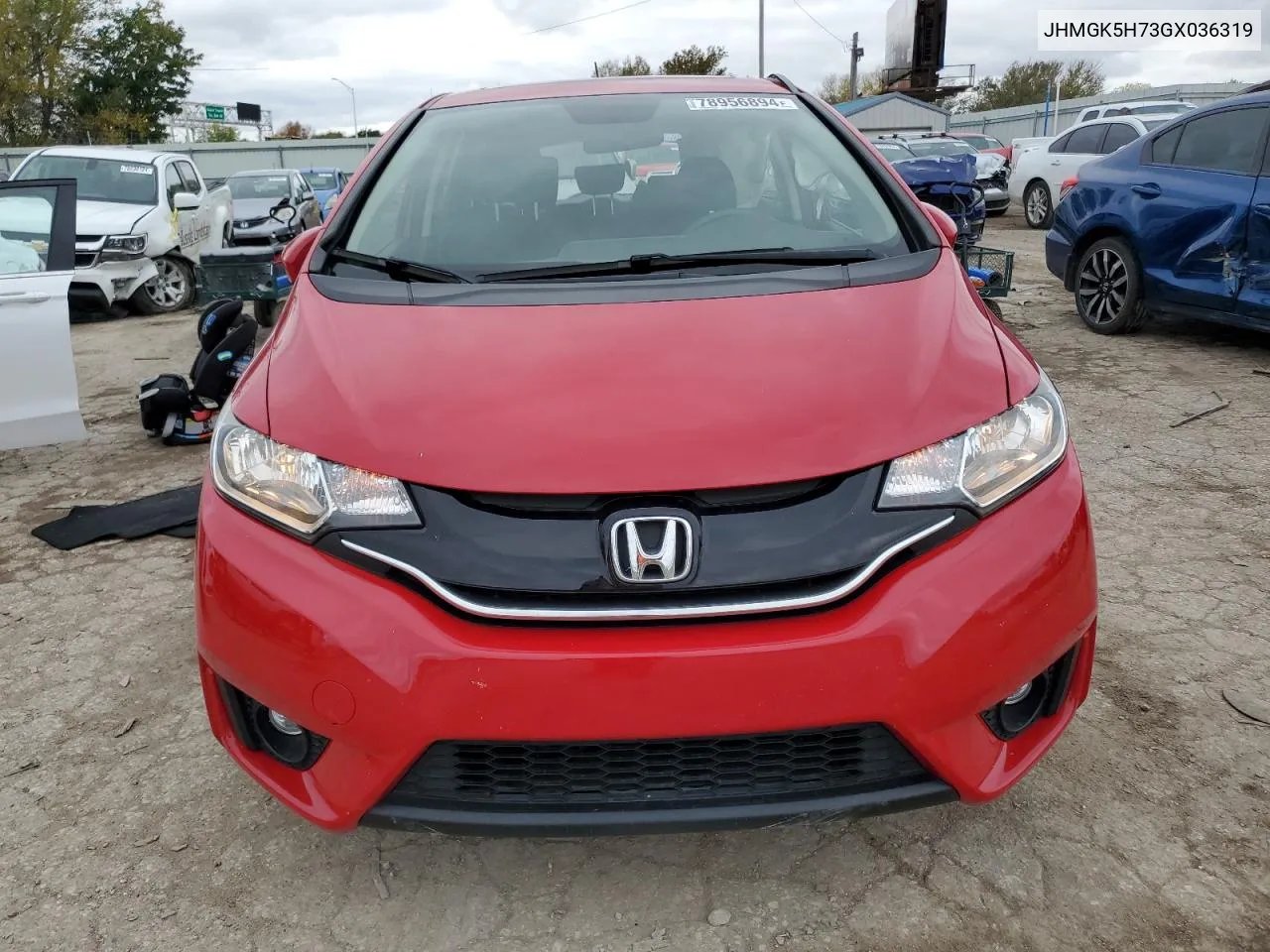 2016 Honda Fit Ex VIN: JHMGK5H73GX036319 Lot: 78956894