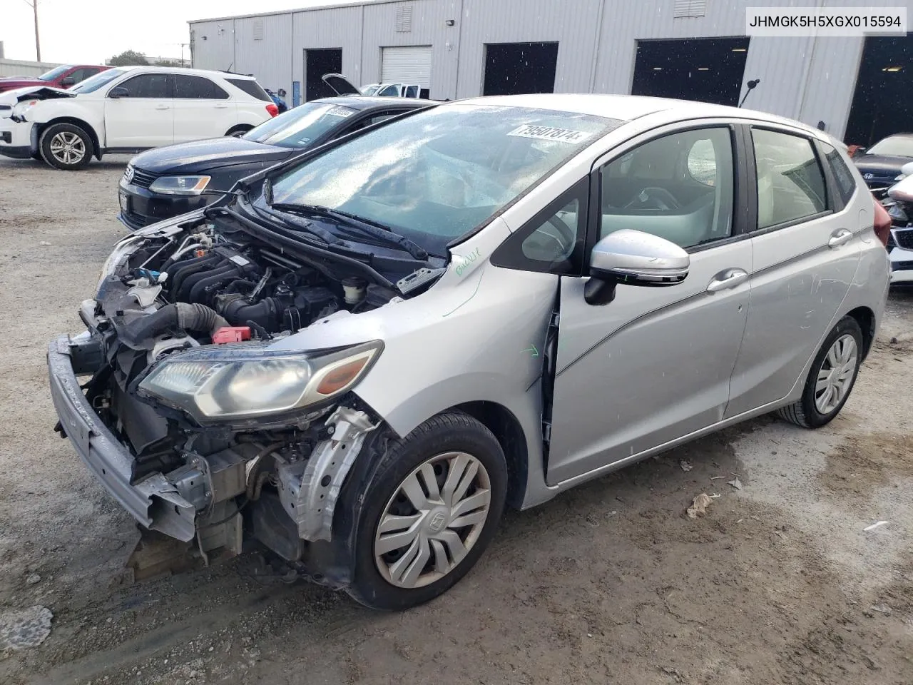 2016 Honda Fit Lx VIN: JHMGK5H5XGX015594 Lot: 79507874