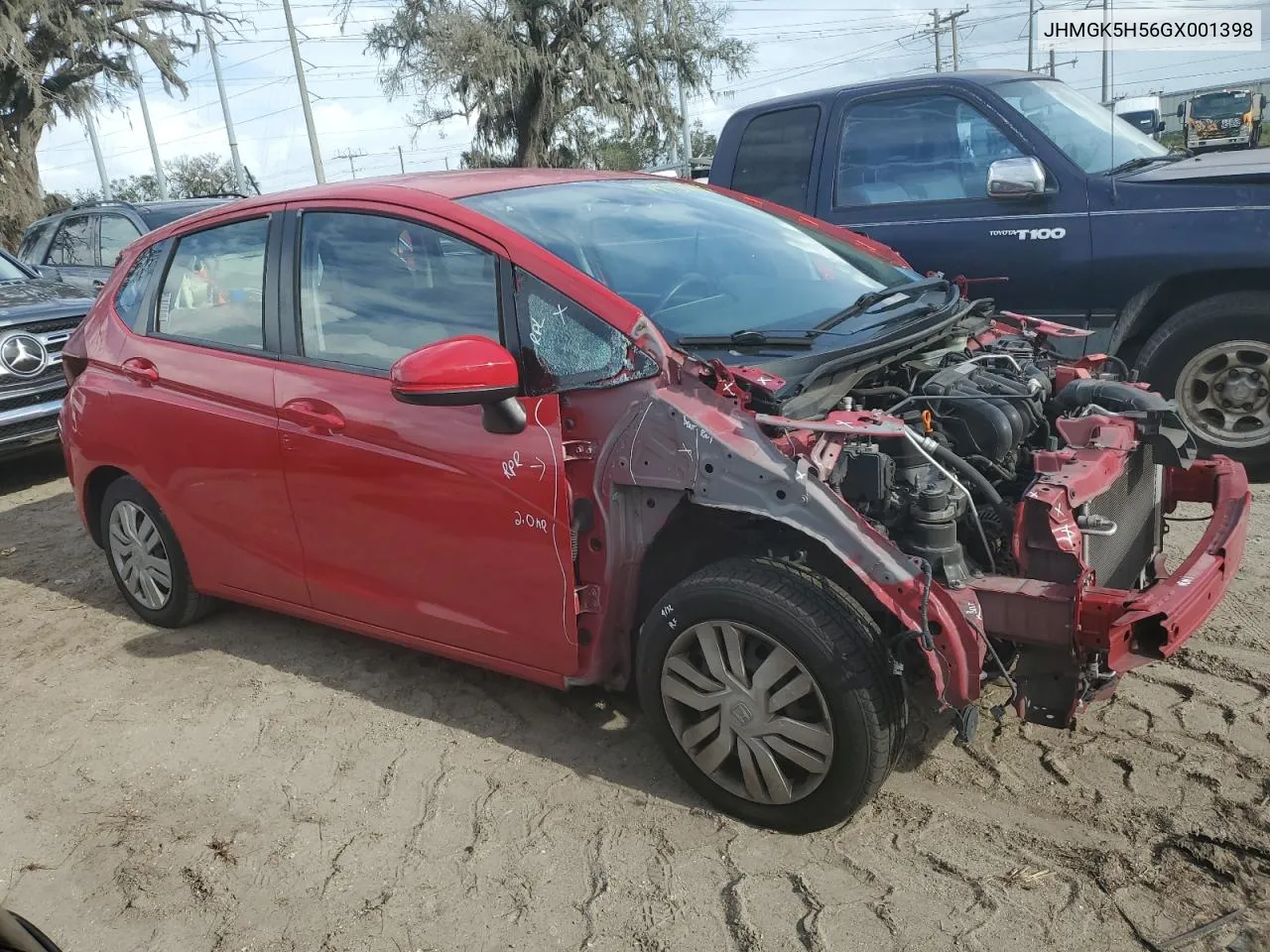 2016 Honda Fit Lx VIN: JHMGK5H56GX001398 Lot: 79731234