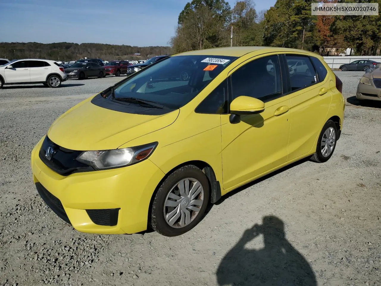 2016 Honda Fit Lx VIN: JHMGK5H5XGX020746 Lot: 79823854