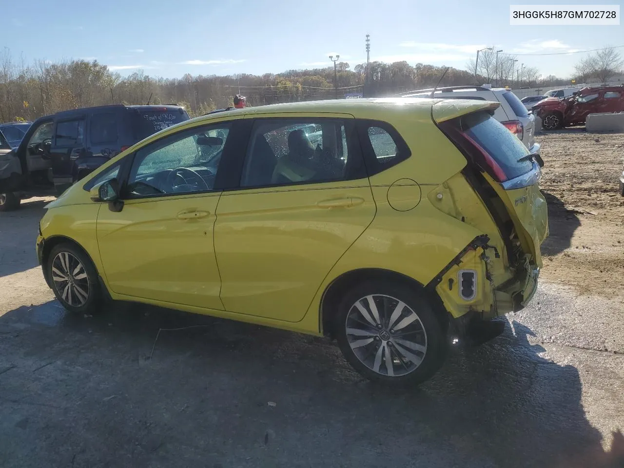 2016 Honda Fit Ex VIN: 3HGGK5H87GM702728 Lot: 80107034