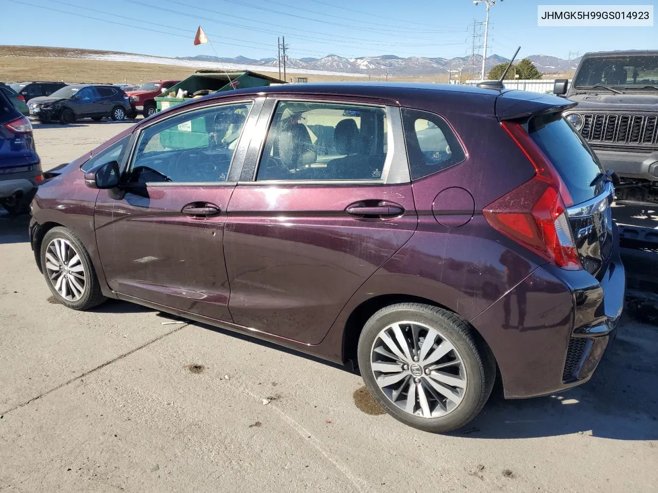 2016 Honda Fit Ex VIN: JHMGK5H99GS014923 Lot: 80281534