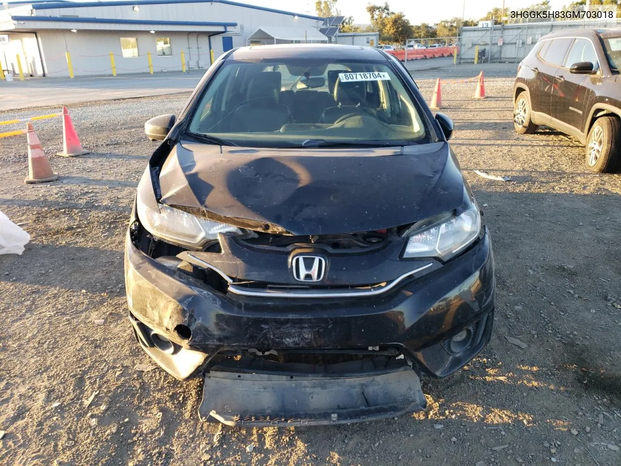 2016 Honda Fit Ex VIN: 3HGGK5H83GM703018 Lot: 80718704