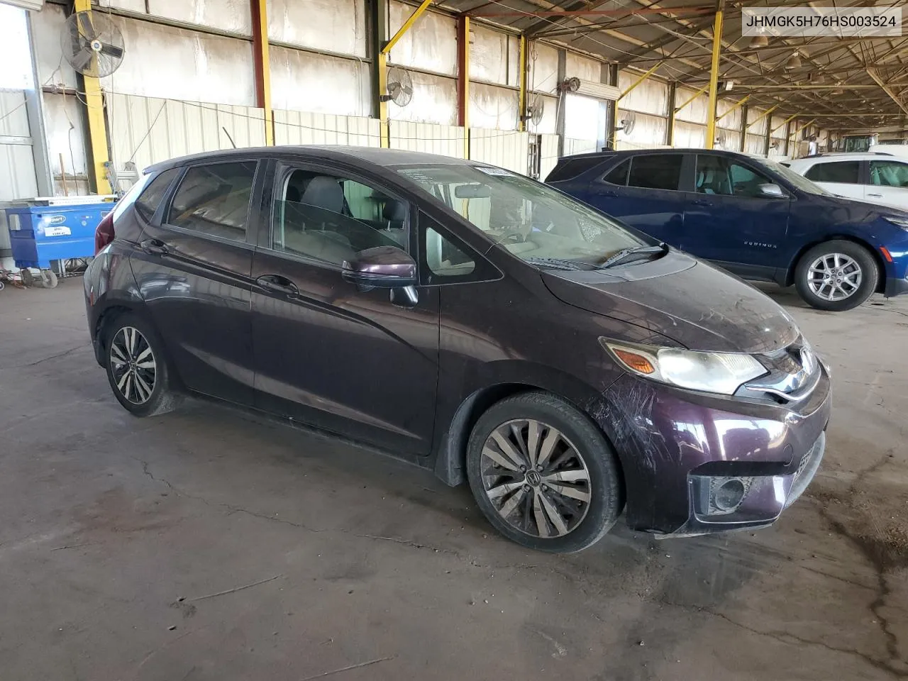 2017 Honda Fit Ex VIN: JHMGK5H76HS003524 Lot: 72453254