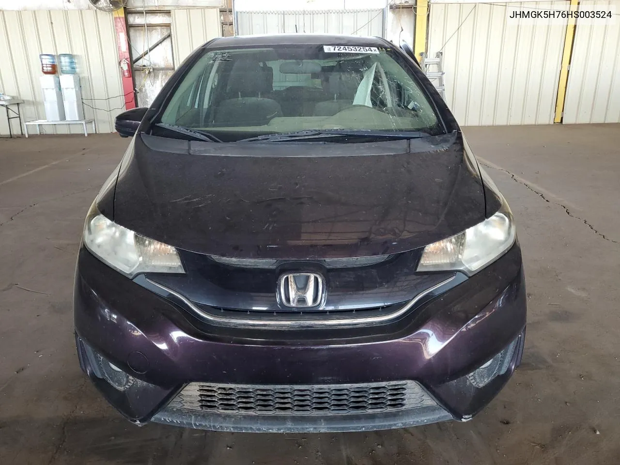 2017 Honda Fit Ex VIN: JHMGK5H76HS003524 Lot: 72453254