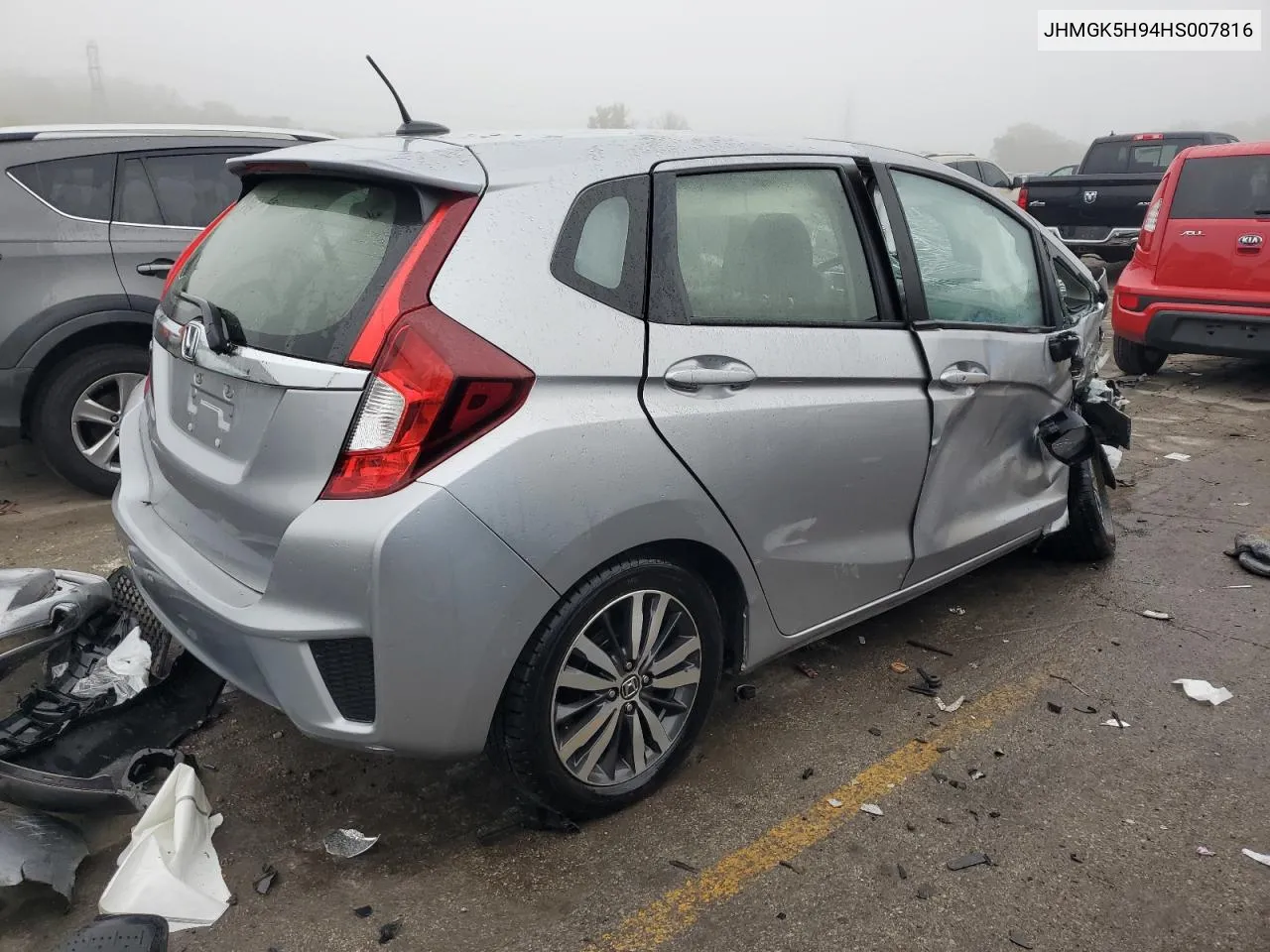 2017 Honda Fit Ex VIN: JHMGK5H94HS007816 Lot: 72561444