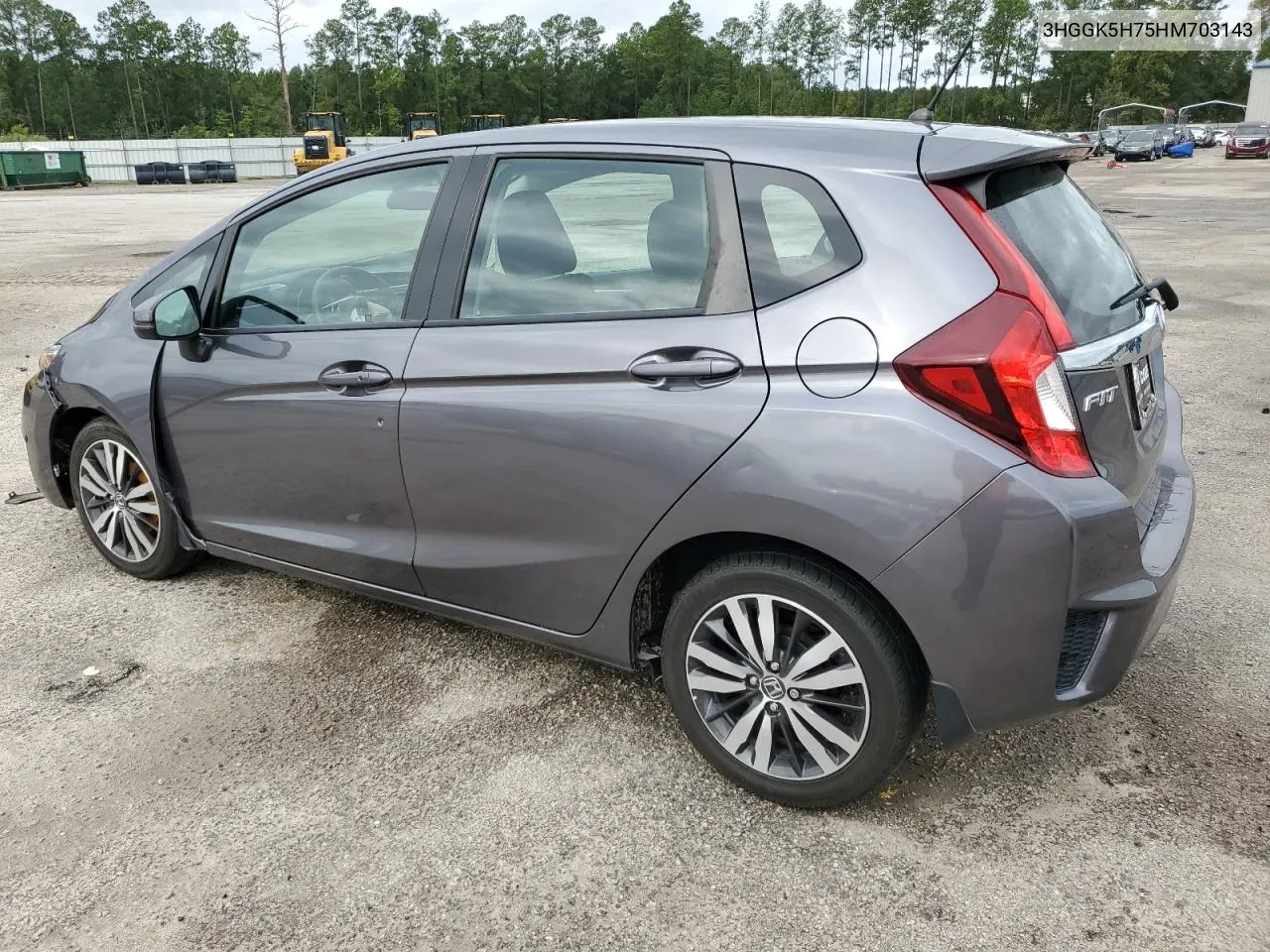 2017 Honda Fit Ex VIN: 3HGGK5H75HM703143 Lot: 72896714